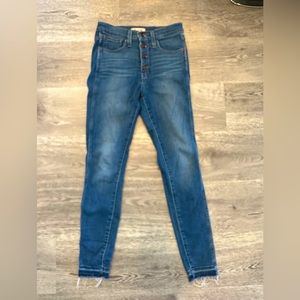 Madewell 10" High-Rise Skinny Jeans size 26